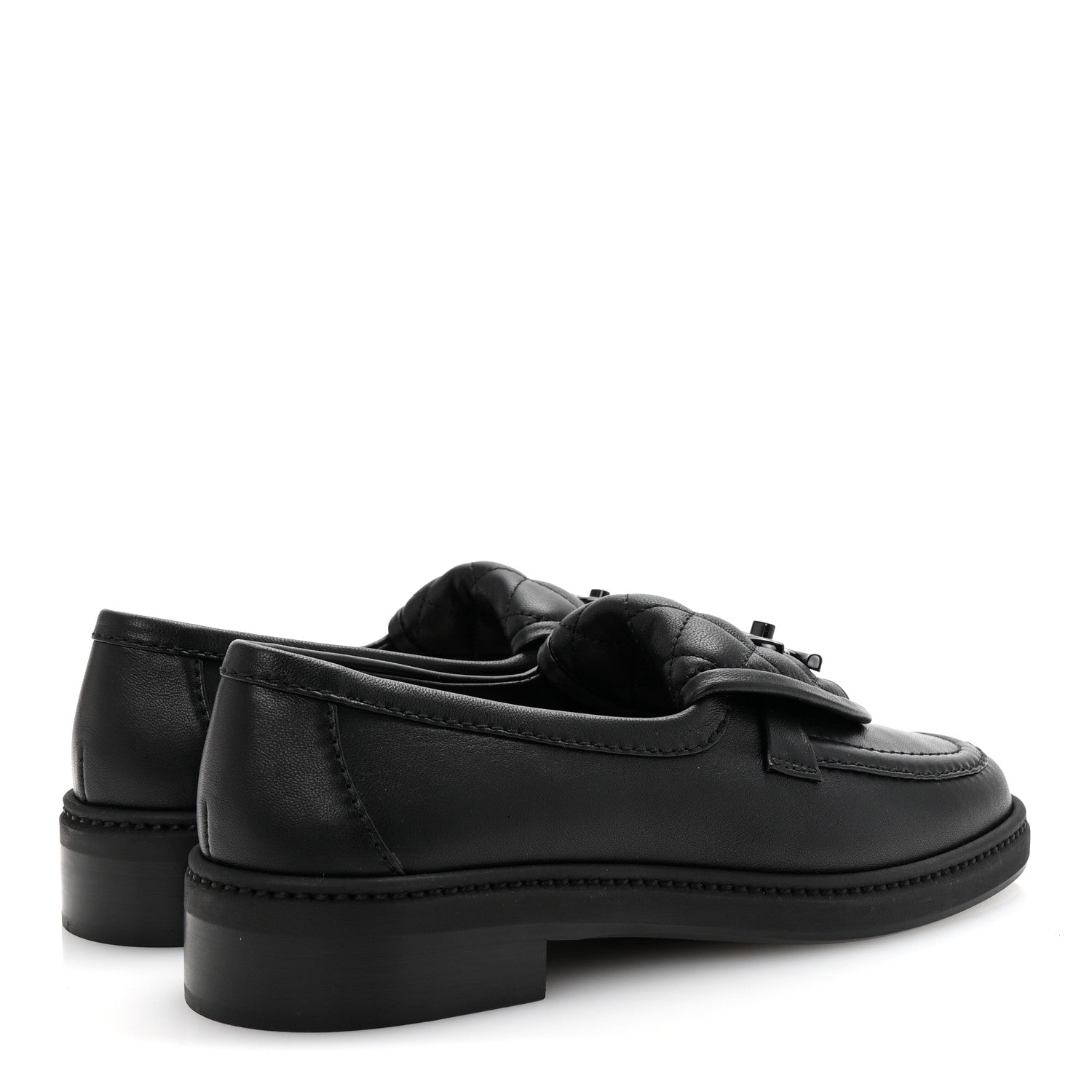 Chanel Lambskin Quilted CC Turnlock Loafers 36 Black 5 of 10
