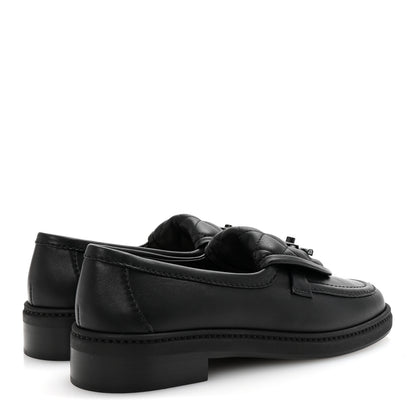 Chanel Lambskin Quilted CC Turnlock Loafers 36 Black 5 of 10