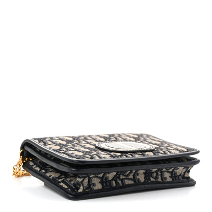 Christian Dior Oblique 30 Montaigne 2-In-1 Pouch Blue 3 of 10