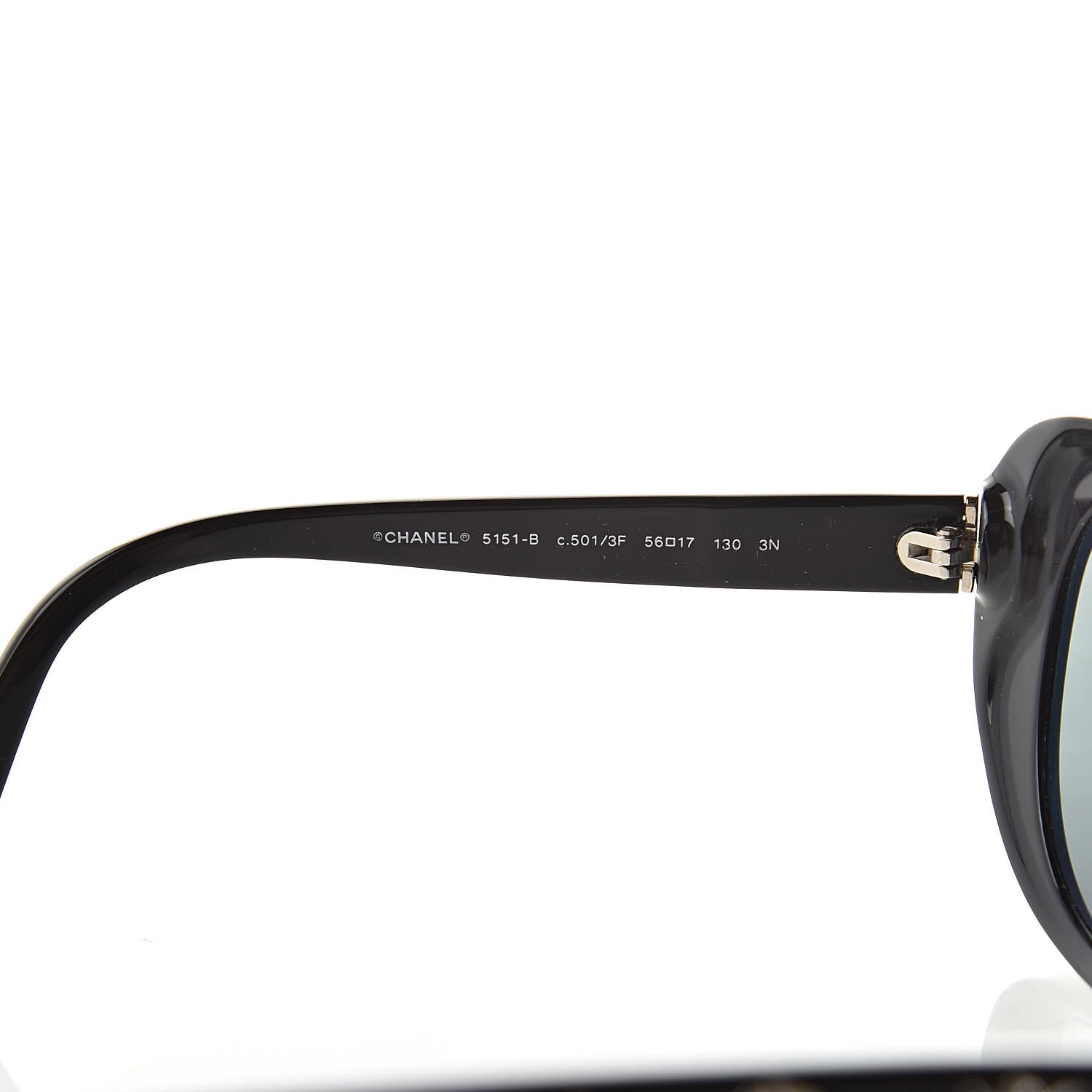 Chanel Crystal CC Sunglasses 5151-B Black 5 of 8