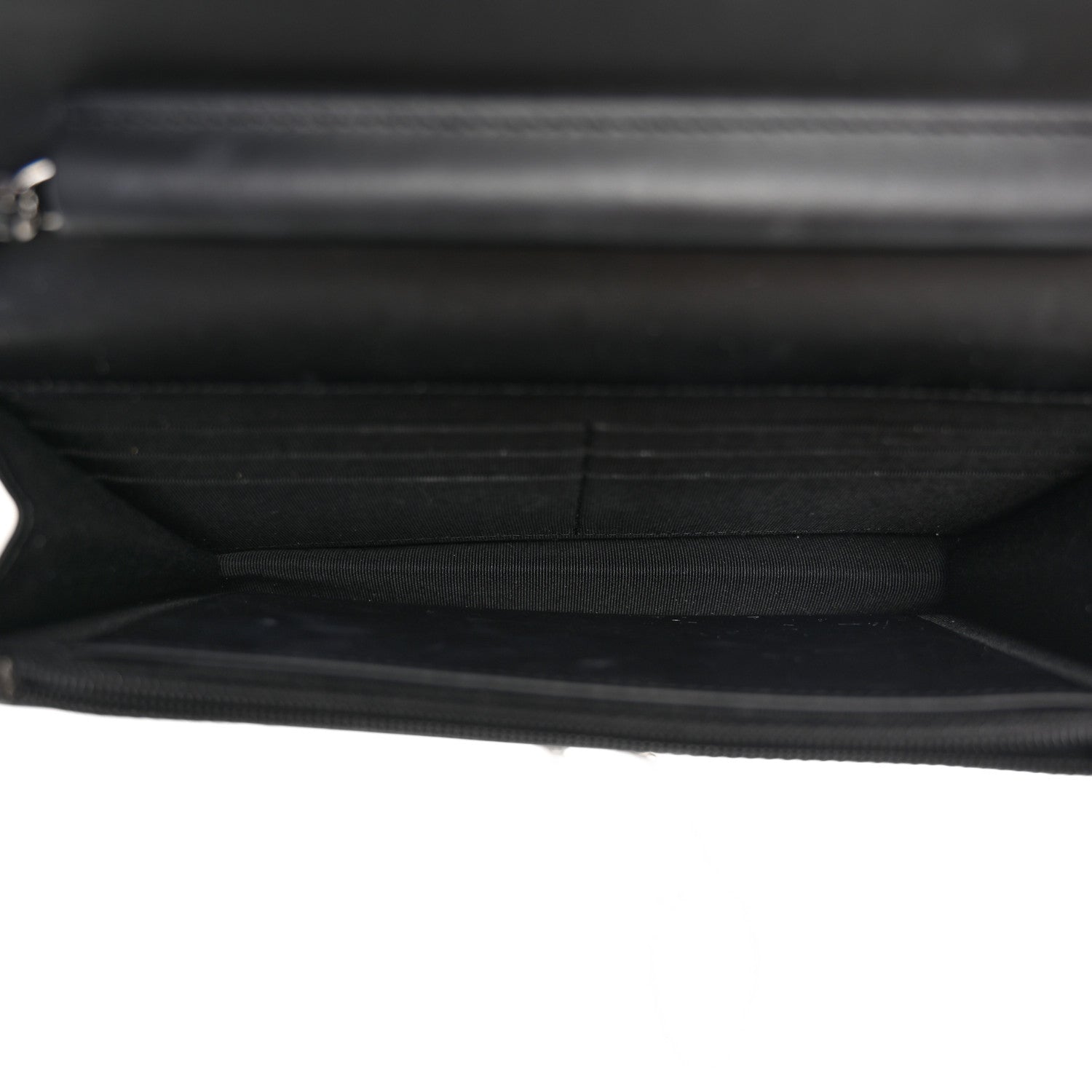 Chanel Patent Quilted Wallet On Chain WOC Black 5 of 14
