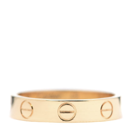 Cartier 18K Yellow Gold 3.5mm LOVE Wedding Band Ring 49 4.75 1 of 5