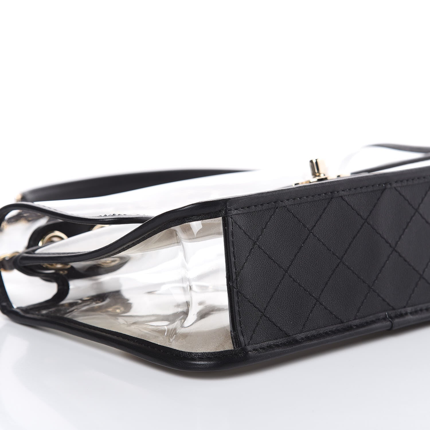 Chanel Lambskin PVC Medium Coco Sand Flap Black 8 of 10