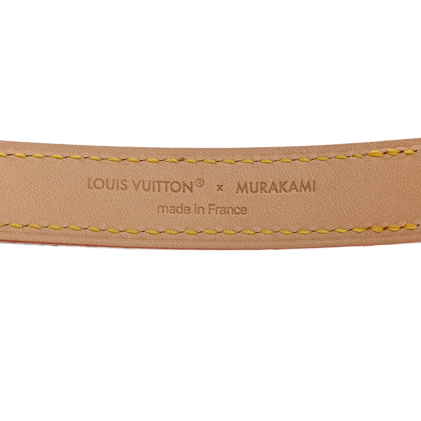 LV X TM Monogram Multicolor Dog Collar White