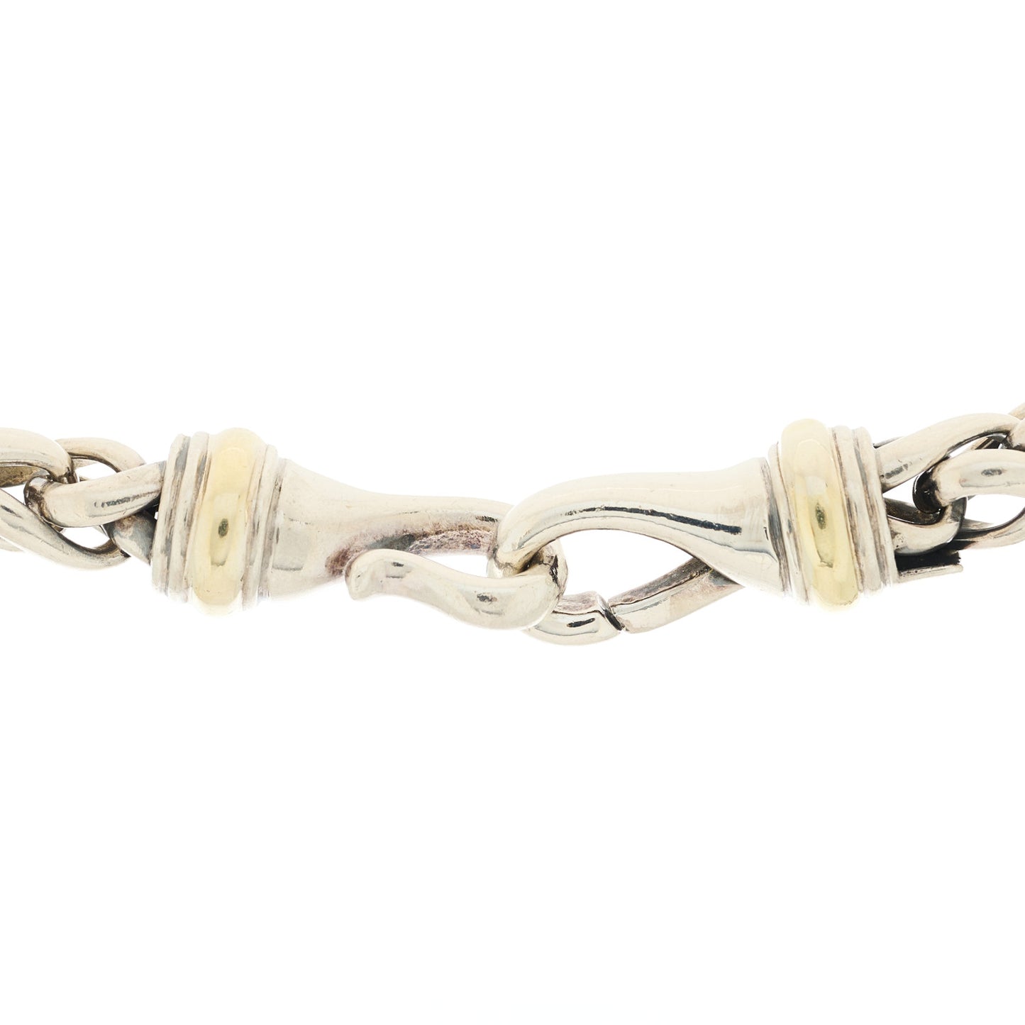 Sterling Silver 14K Yellow Gold 8mm Wheat Chain Necklace