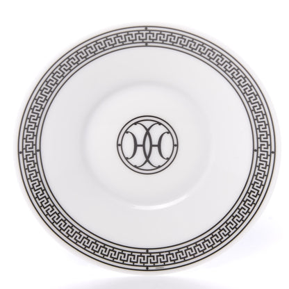 Hermes Porcelain H Deco Tea Cup And Saucer Set Of 2 3 of 10