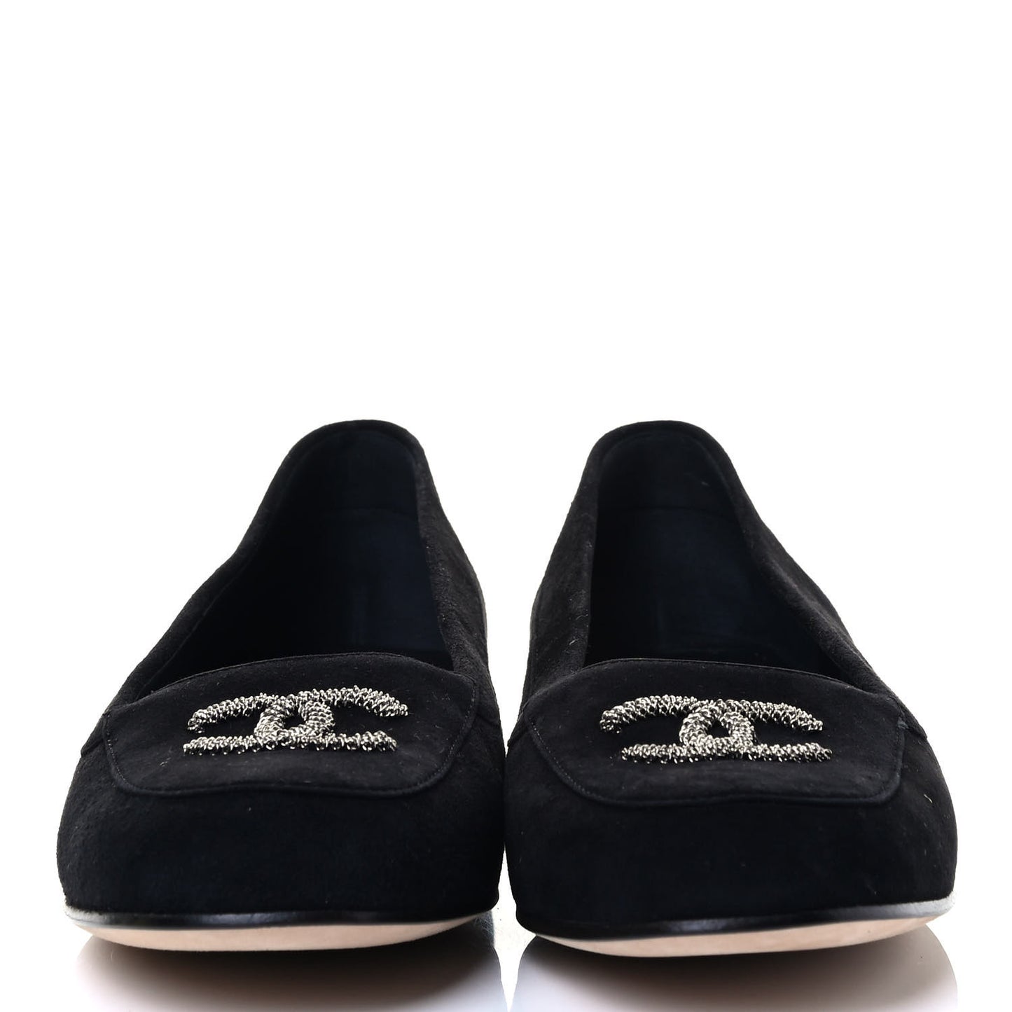Kid Suede CC Flats 38.5 Black
