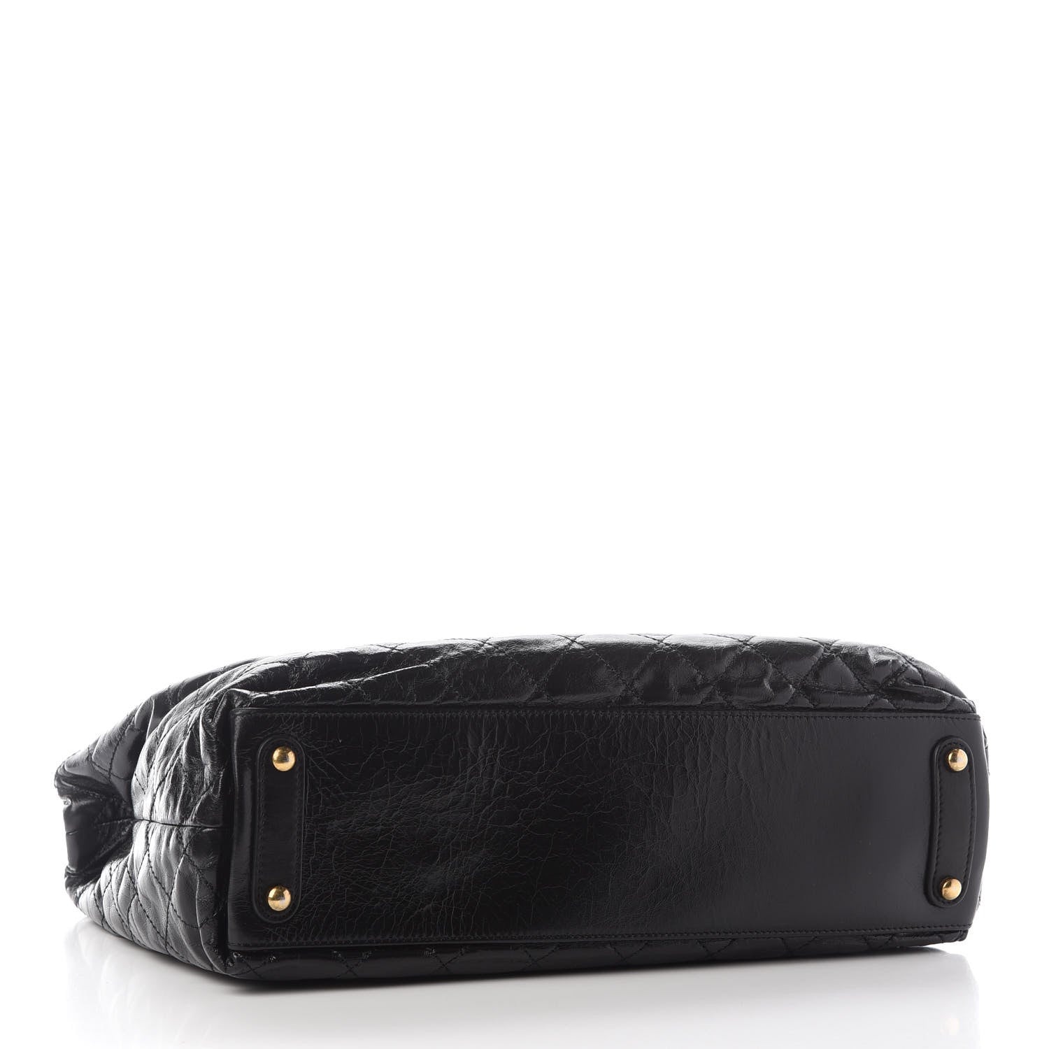 Chanel Glazed Calfskin Stingray Large Bindi CC Tote Black 3 of 11