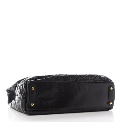 Chanel Glazed Calfskin Stingray Large Bindi CC Tote Black 3 of 11