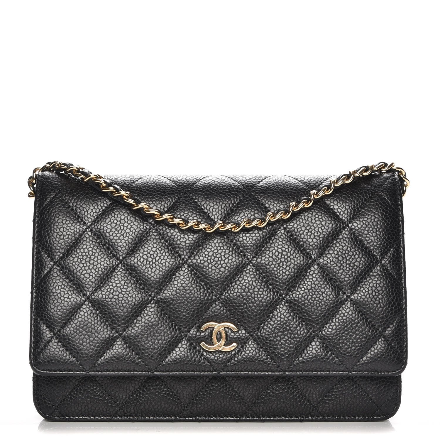 Chanel Caviar Quilted Wallet On Chain WOC Black 1 of 9