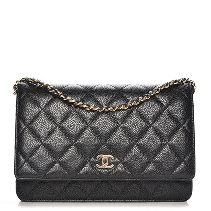 Chanel Caviar Quilted Wallet On Chain WOC Black 1 of 9