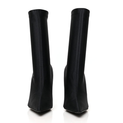 Balenciaga Jersey Crepe Extreme Pointed Toe Knife Booties 36 Black 2 of 6