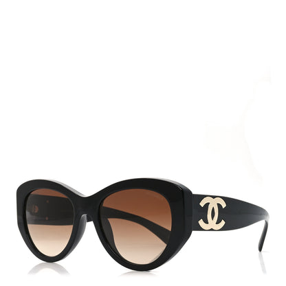 Chanel Acetate Butterfly Large CC Sunglasses 5492-A Black 1 of 7