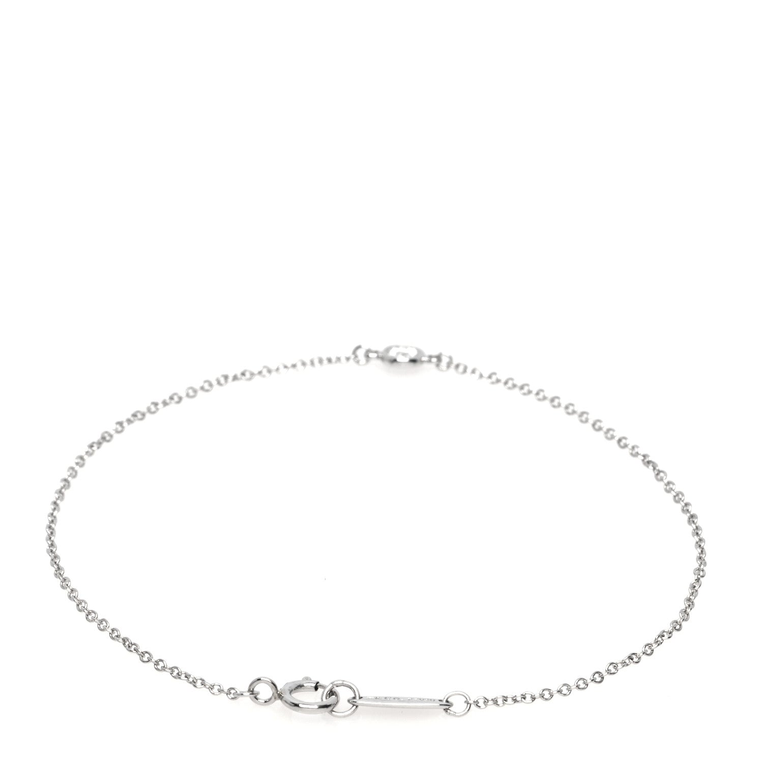 Tiffany Platinum Diamond .08ct Elsa Peretti Diamonds by the Yard Bracelet 2 of 5