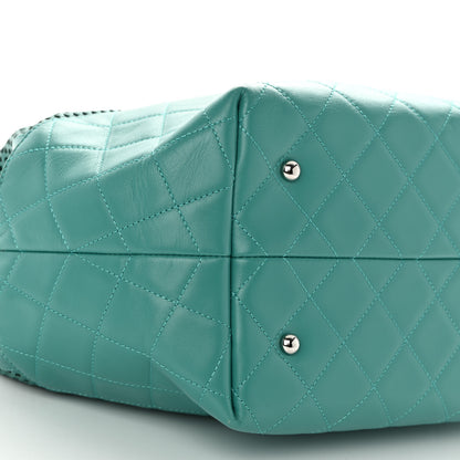 Chanel Calfskin Perforated Up In The Air North South Tote Green 9 of 11