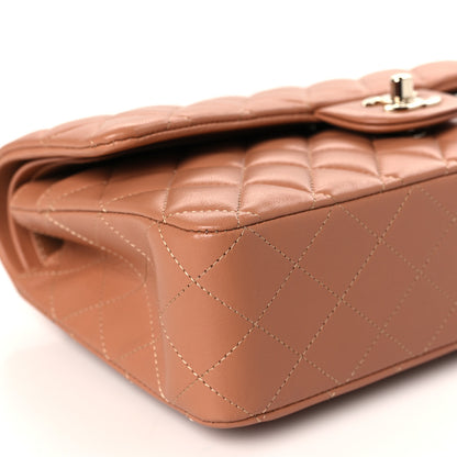 Chanel Lambskin Quilted Medium Double Flap Brown 8 of 9