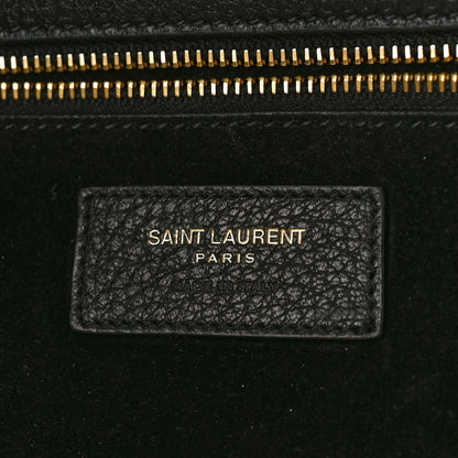 Saint Laurent Grained Deerskin Bea Tote Black 6 of 8