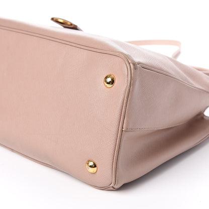 Prada Saffiano Small Double Handle Tote Mughetto 8 of 21