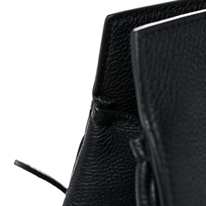 Salvatore Ferragamo Hammered Calfskin Medium Studio Bag Black 15 of 16