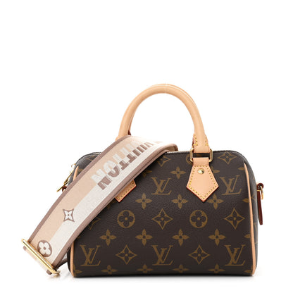 Louis Vuitton Monogram Speedy Bandouliere 20 Beige 1 of 11
