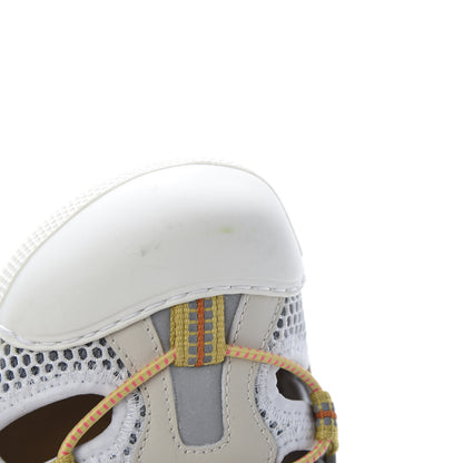 Gucci Mesh Fabric Tinsel Sport Sandals 36 White Silver 7 of 9