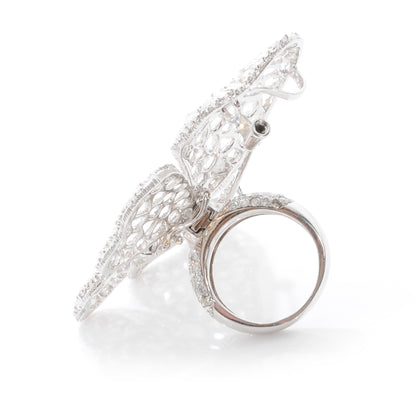 Harry Winston LORRAINE SCHWARTZ 18k Diamond Butterfly Pin Ring 5 3 of 5