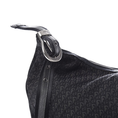 Christian Dior Monogram Buckle Hobo Black 10 of 10