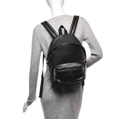 Saint Laurent Lambskin Mini City Backpack Black 2 of 8