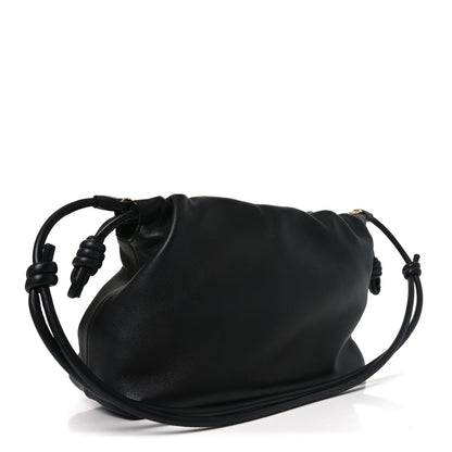Loewe Mellow Nappa Medium Donut Chain Flamenco Knot Clutch  Black 3 of 10