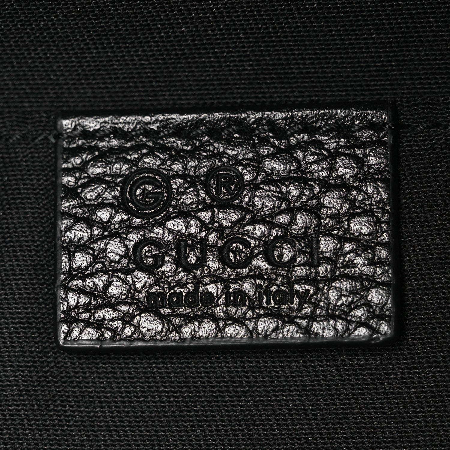 Gucci Nylon Monogram Fanny Pack Belt Bag Black 5 of 9