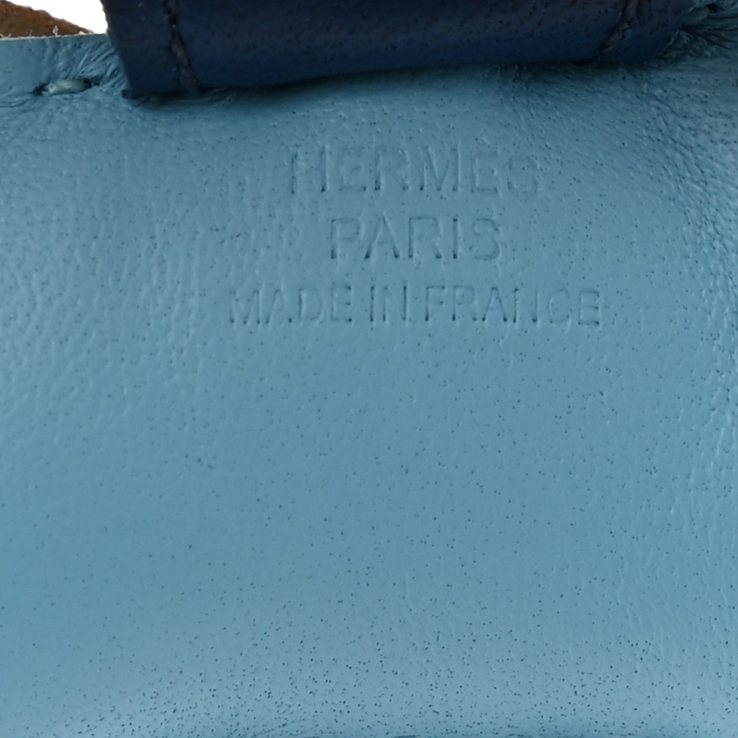Milo Lambskin Grigri Rodeo Horse Bag Charm PM Celeste Bleu De Malte Kraft