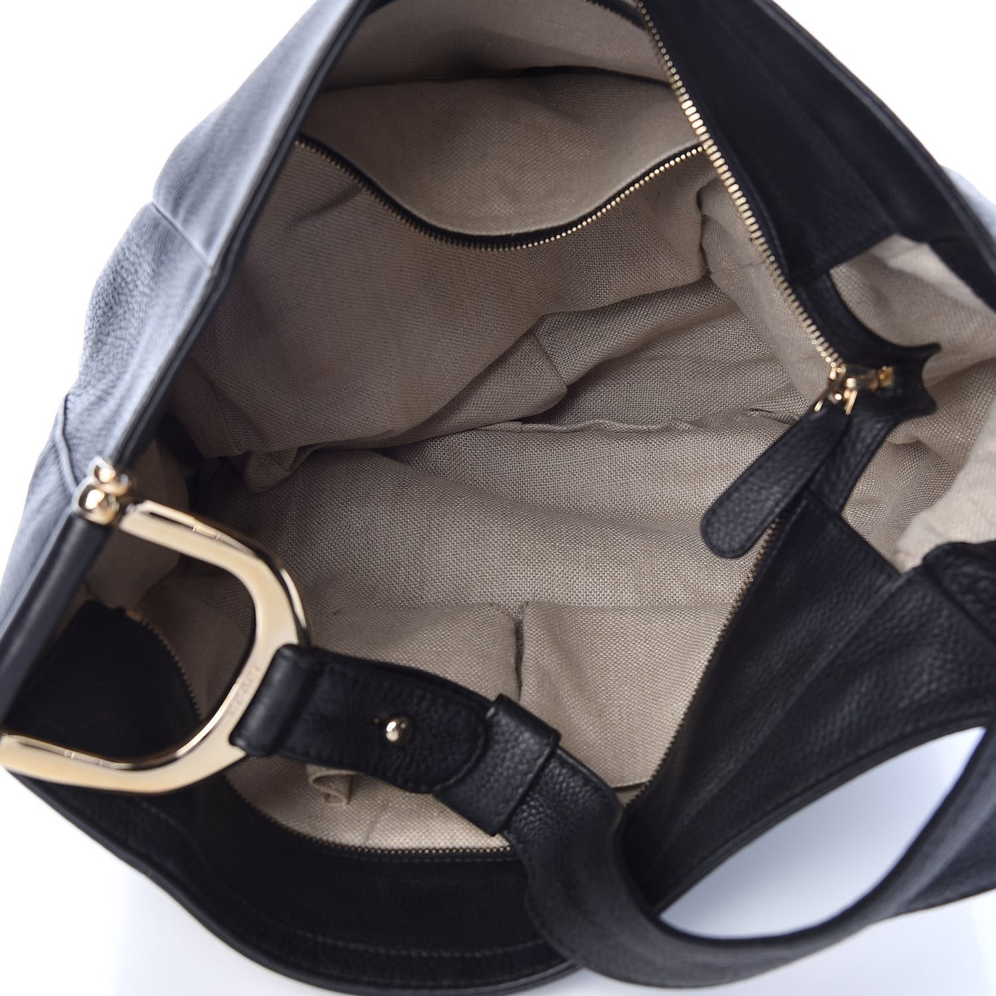 Calfskin Greenwich Medium Shoulder Bag Black