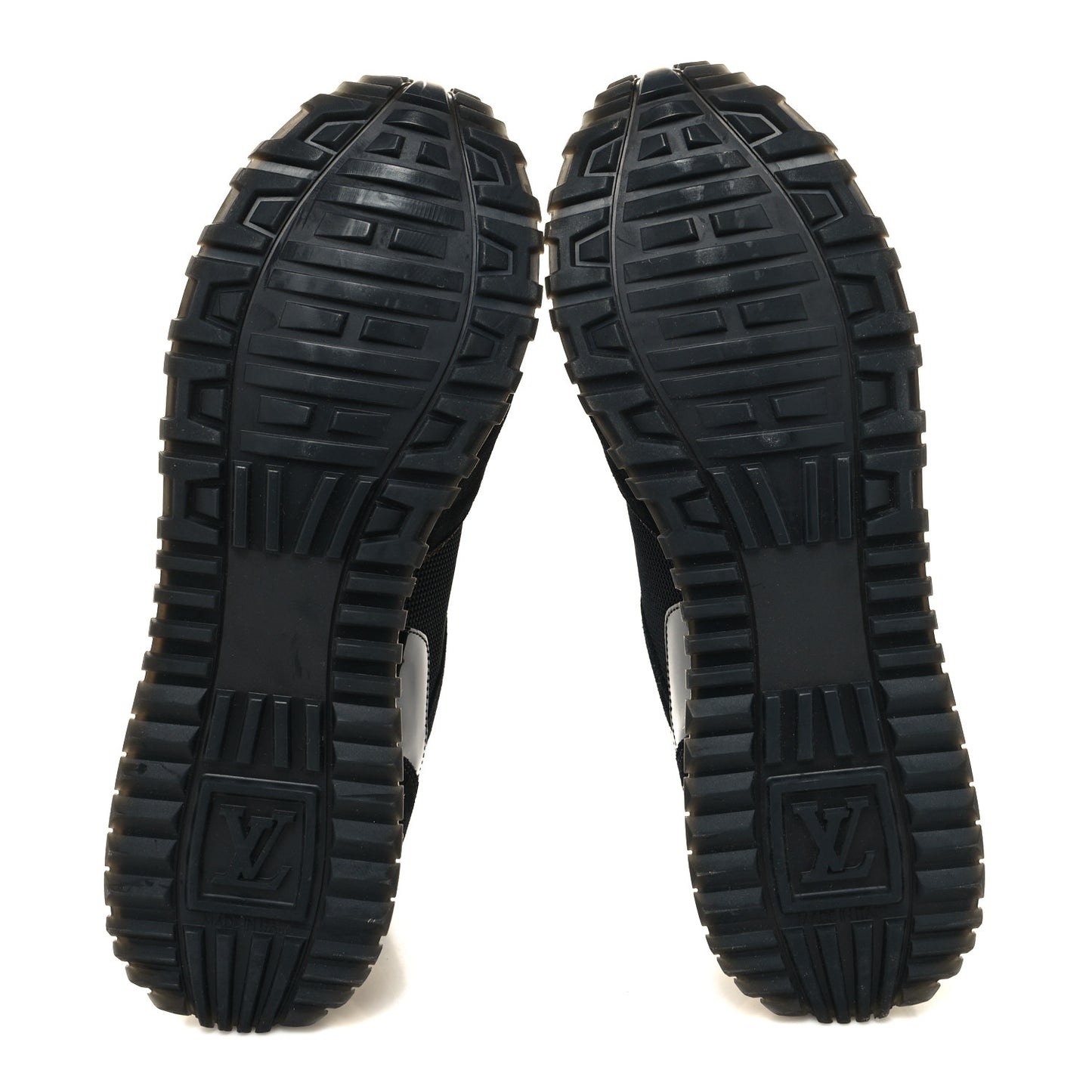 Suede Monogram Run Away Sneakers 38 Black
