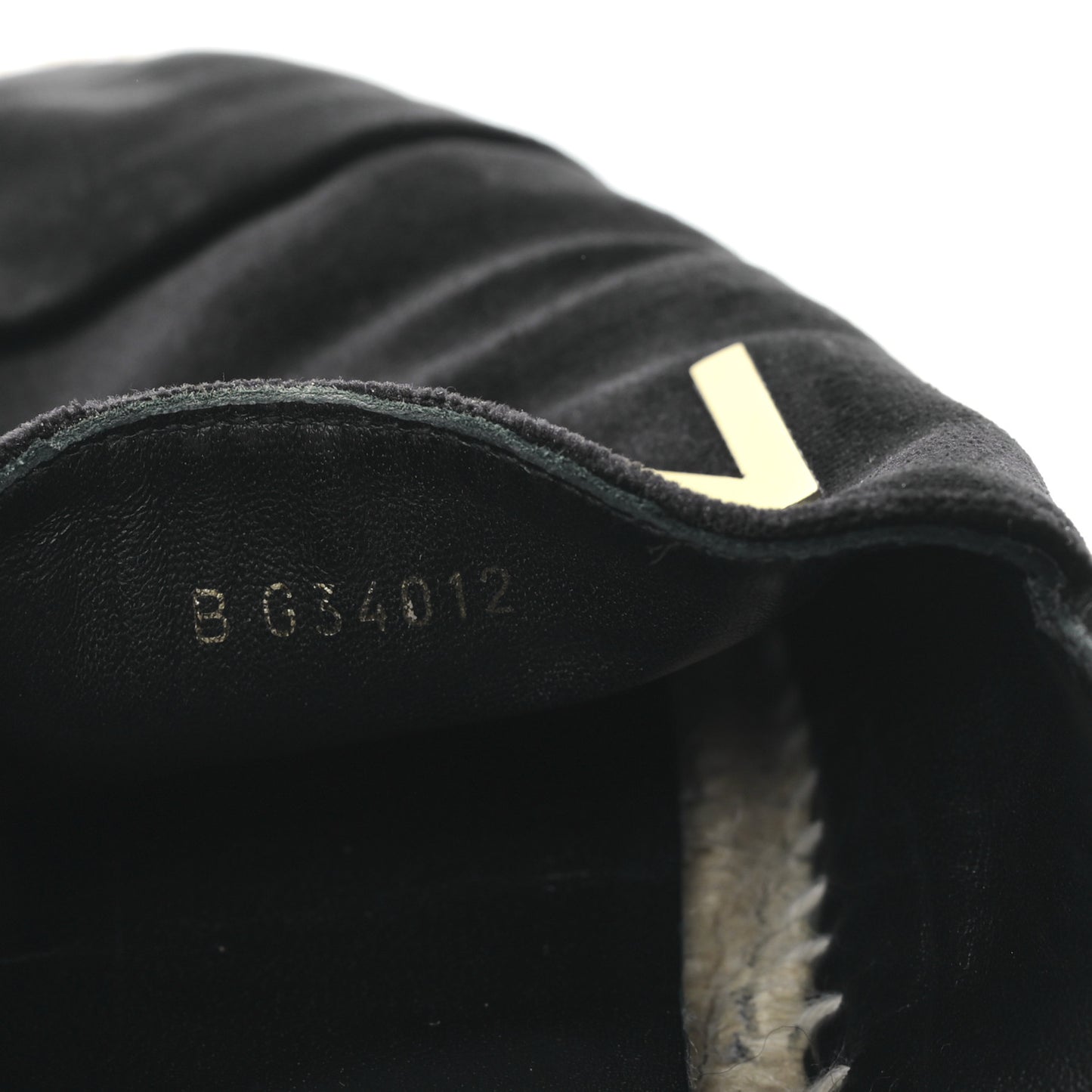 Velvet Logo Espadrilles 41 Black