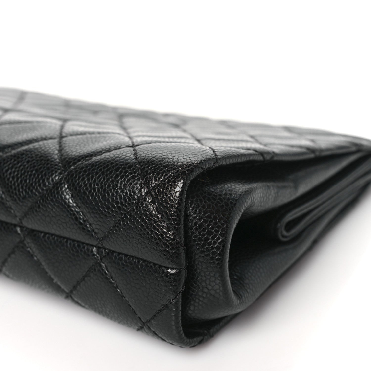 Chanel Caviar Quilted CC Large Clutch Black 10 of 11