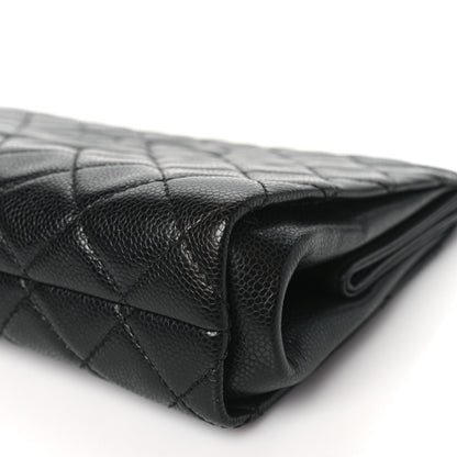 Chanel Caviar Quilted CC Large Clutch Black 10 of 11