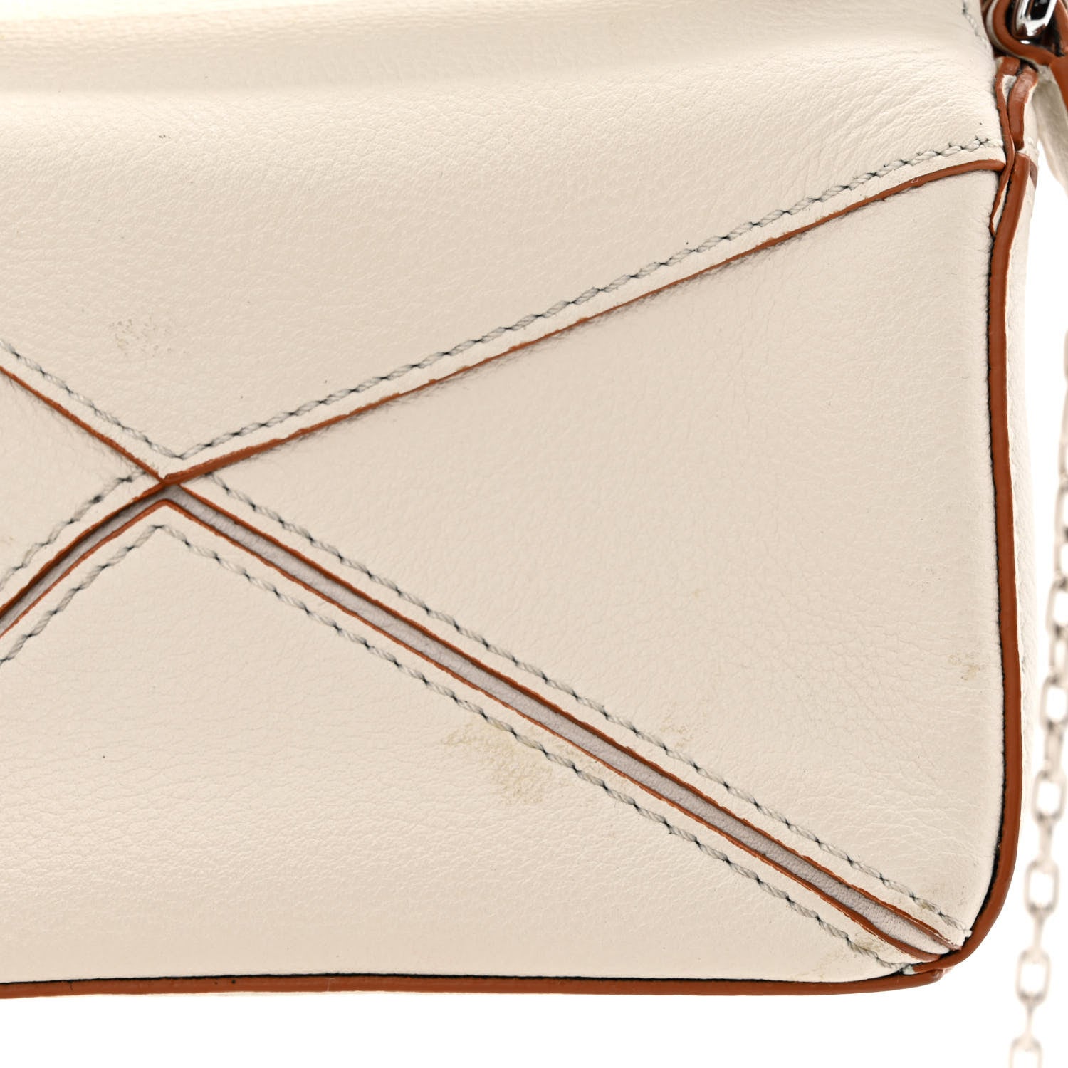 Loewe Calfskin Nano Puzzle Bag White 11 of 11