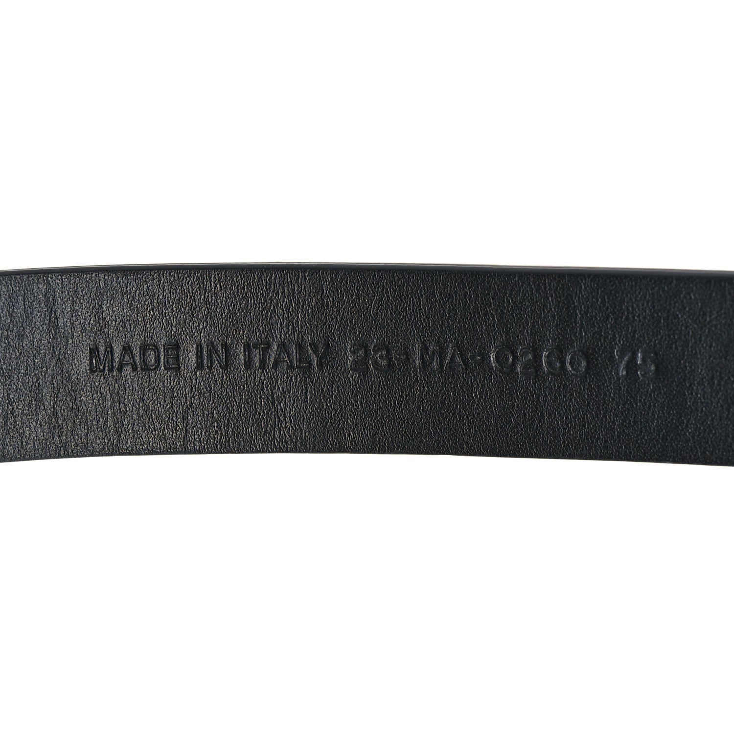Christian Dior Calfskin Saddle Belt 75 30 Black 6 of 6