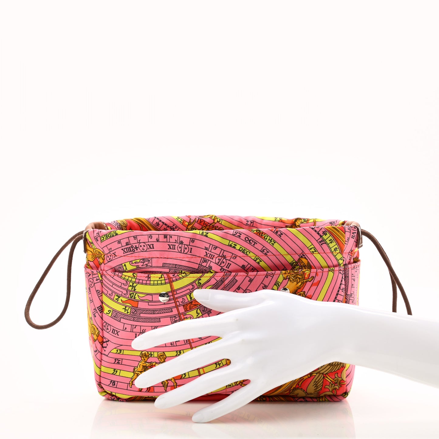 Silk Barenia Astrologie Fourbi 20 PM Pouch Pink Fauve
