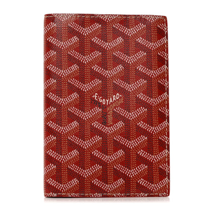 Goyard Goyardine Grenelle Passport Wallet Red 1 of 8