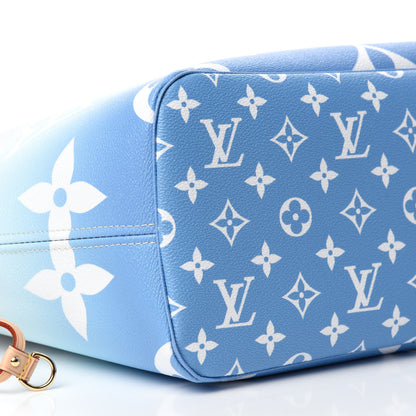 Louis Vuitton Monogram Giant By The Pool Neverfull MM Blue 6 of 11