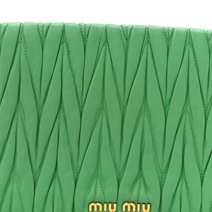 Miu Miu Nappa Matelasse Clutch Menta 8 of 14