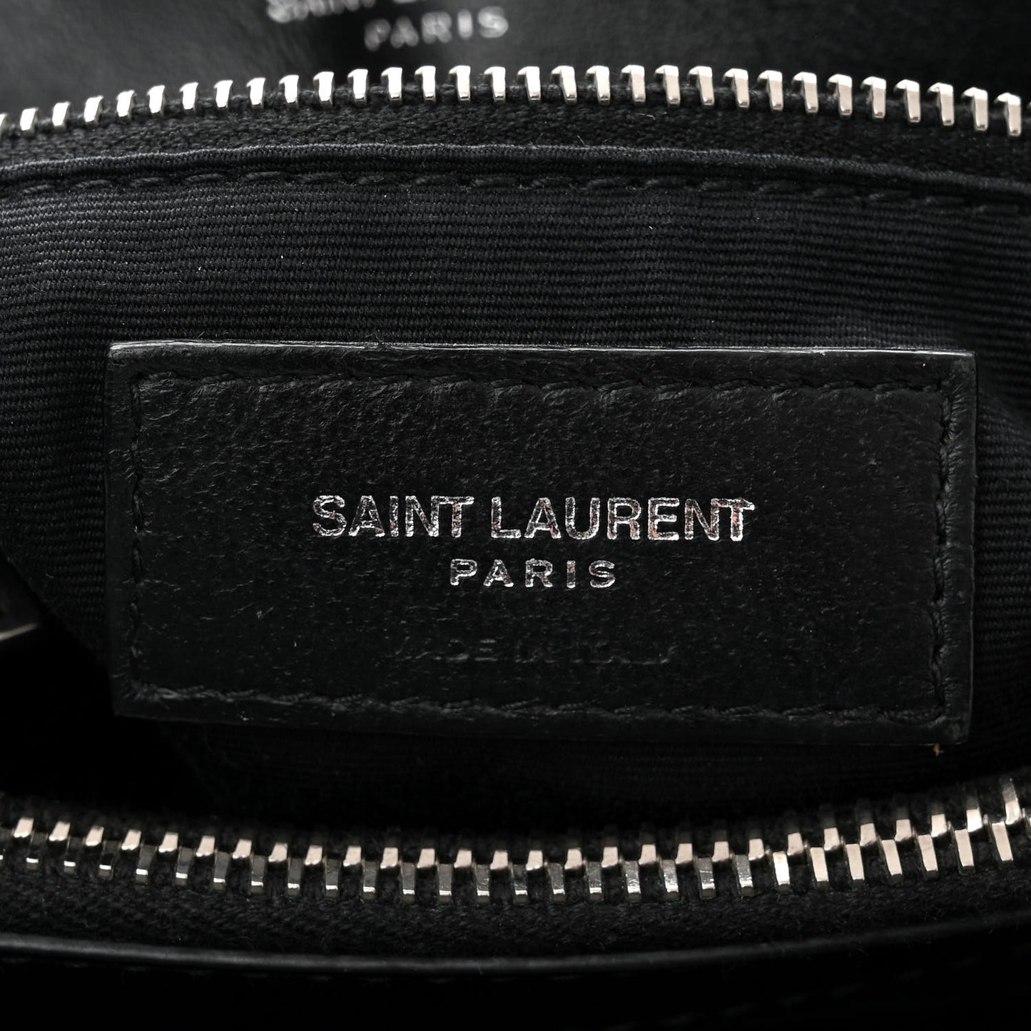 Calfskin Y Quilted Monogram Medium Loulou Chain Satchel Black