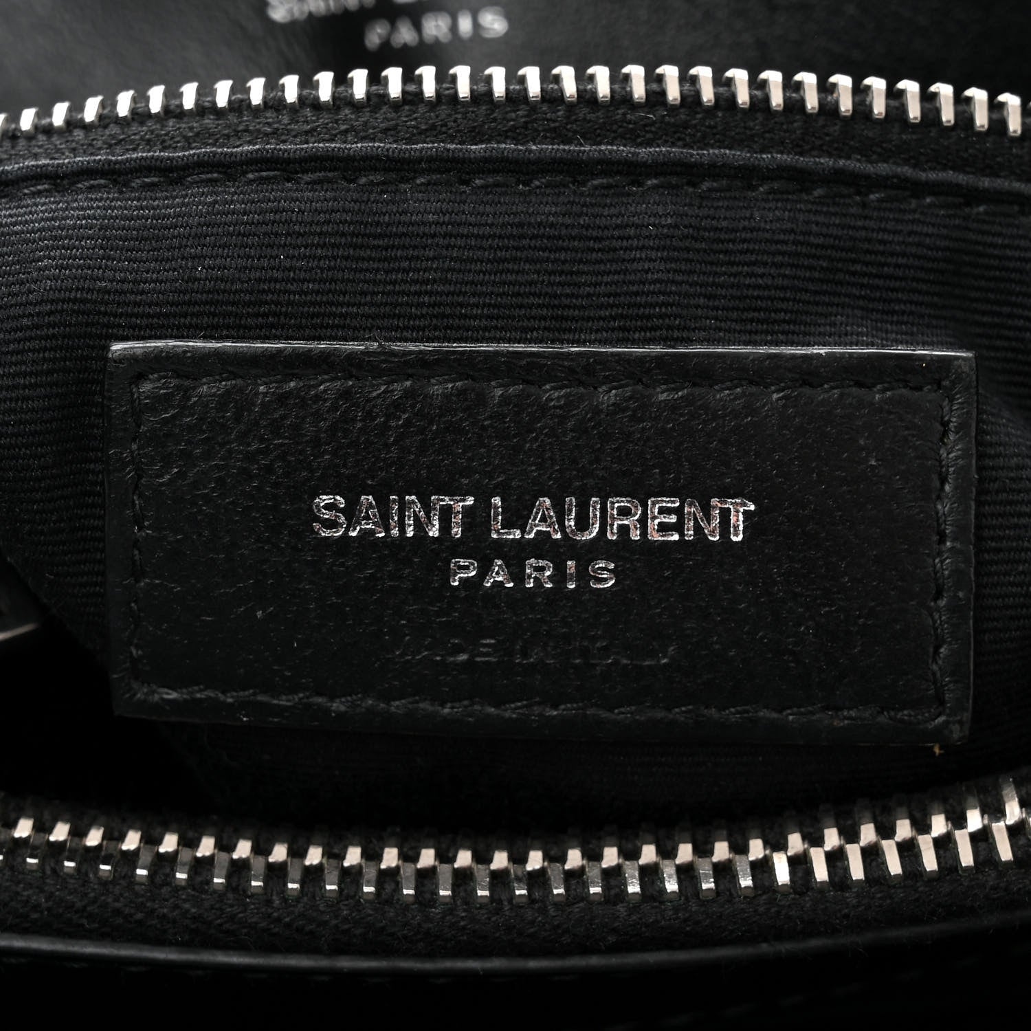Saint Laurent Calfskin Y Quilted Monogram Medium Loulou Chain Satchel Black 6 of 11