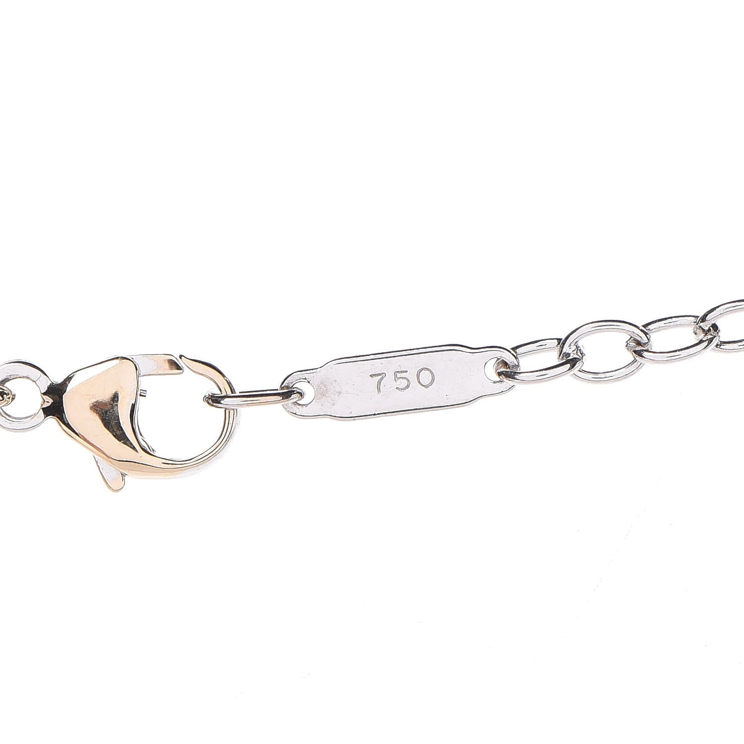 Tiffany 18K White Gold Diamond Pearl Dragonfly Station Necklace 6 of 7