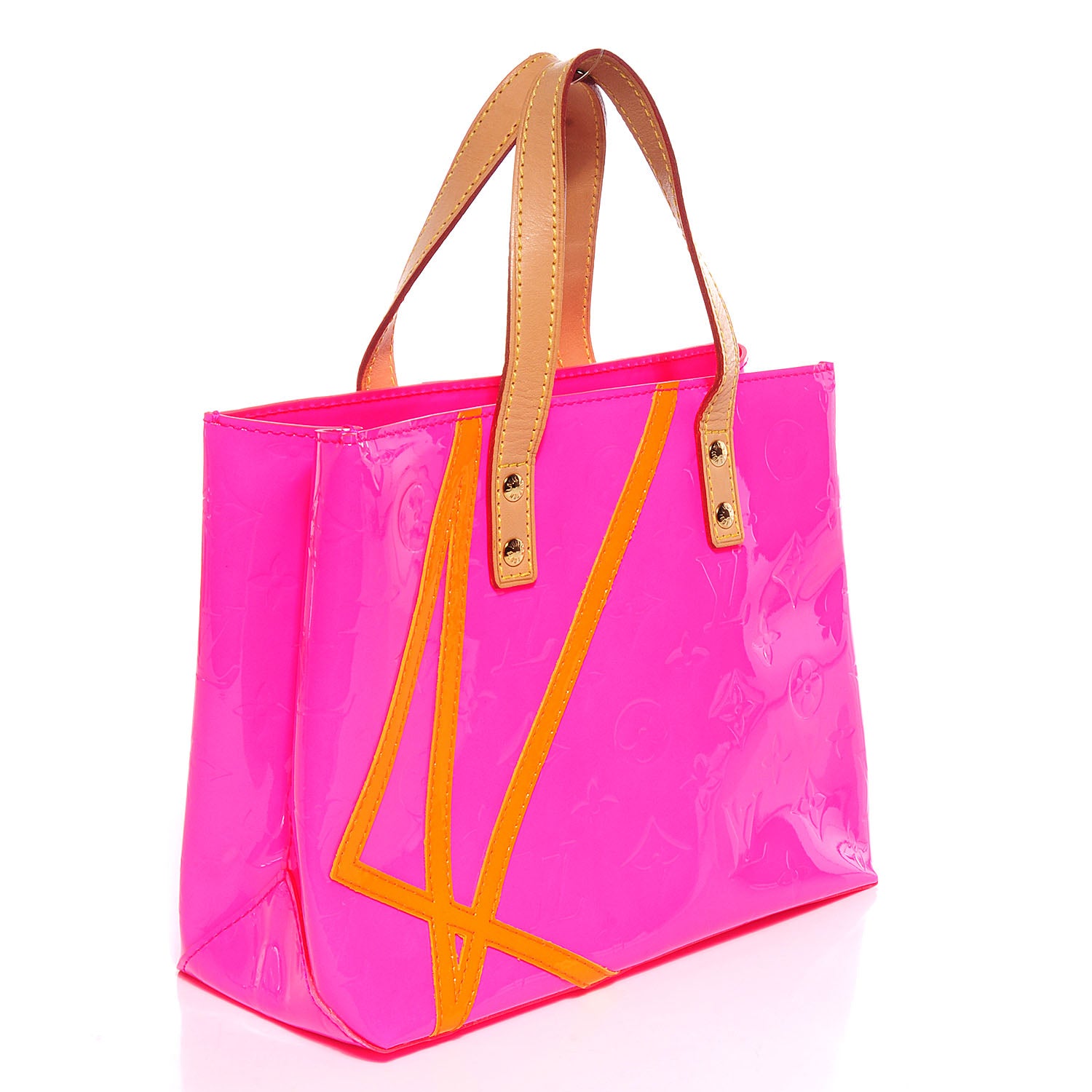 Louis Vuitton Vernis Fluo Reade PM Rose 3 of 7