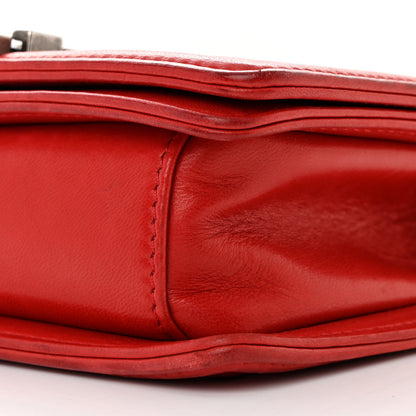 Chanel Galuchat Stingray Small Boy Flap Red 10 of 13