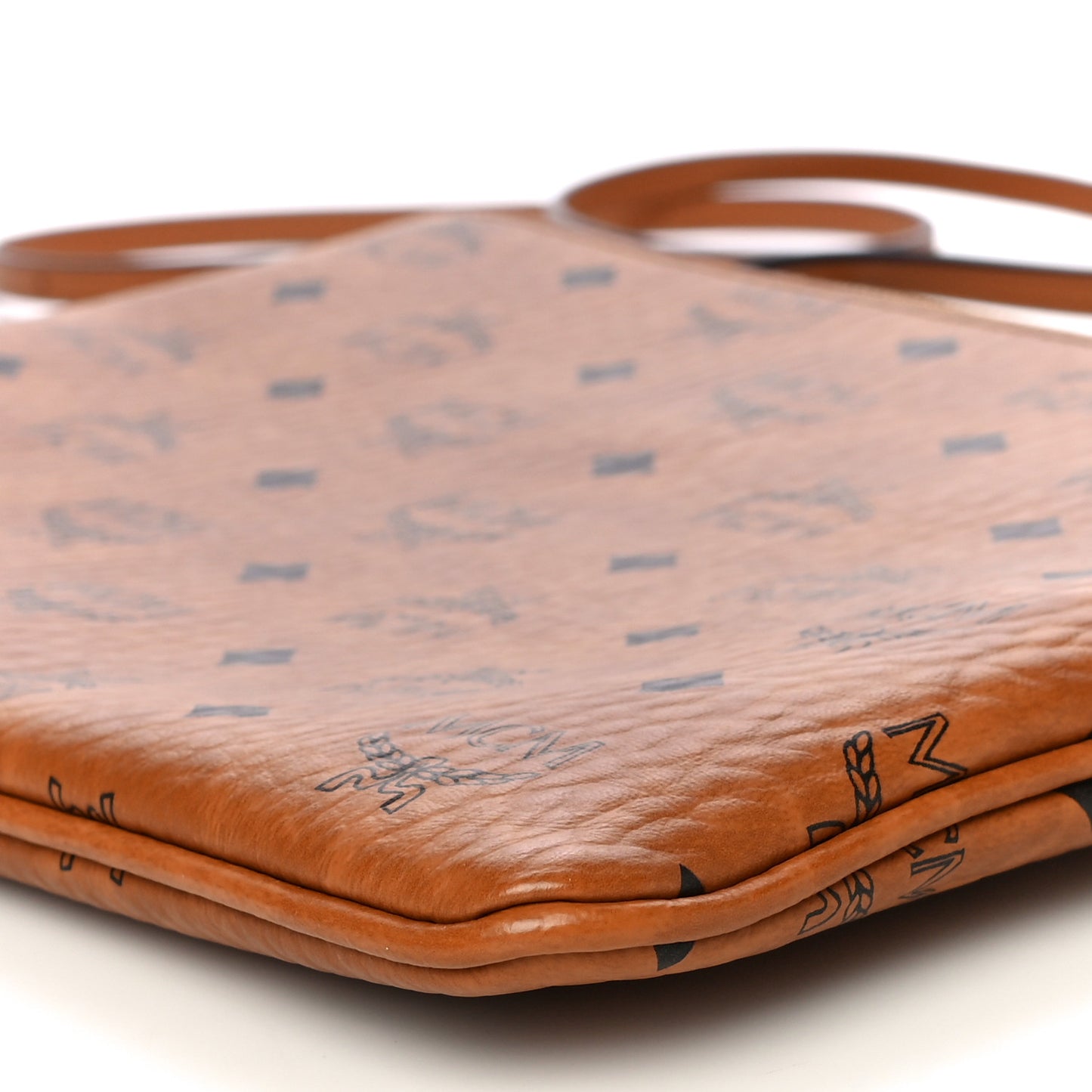 Visetos Medium Crossbody Pouch Cognac