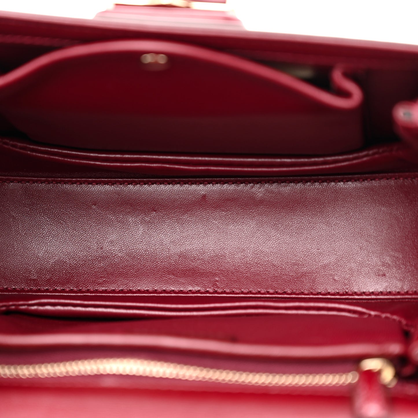 Boarded Dyana Lux Calfskin Web Monochrome Small Bamboo 1947 Top Handle Bag Rosso Ancora