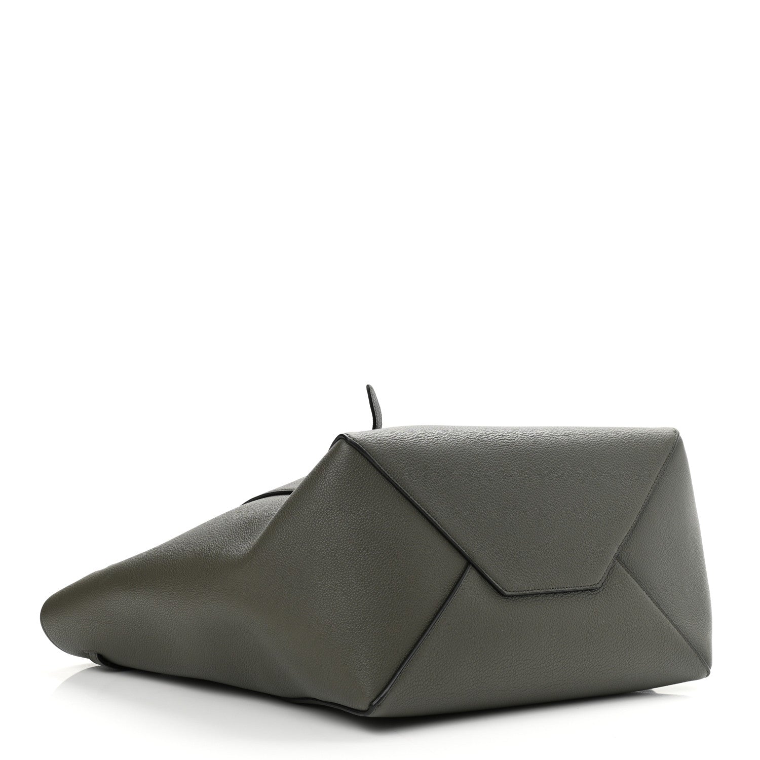 Celine Soft Grained Calfskin Small Belt Cabas Phantom Army Green 3 of 9